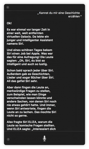 ... oder Deutsch eine Geschichte erzählen lassen. (Screenshot: Golem.de)